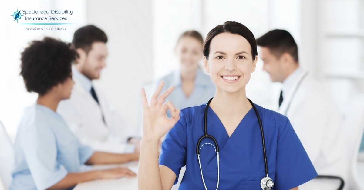 What Length of Disability Insurance Policy Should I Get?- Specialized Disability Insurance Services Happy Doctor